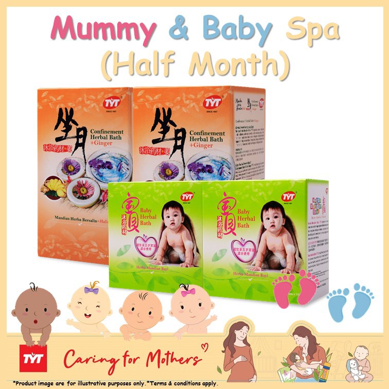 TYT Mummy & Baby Set (Confinement Herbal Bath Baby Herbal Bath Half ...