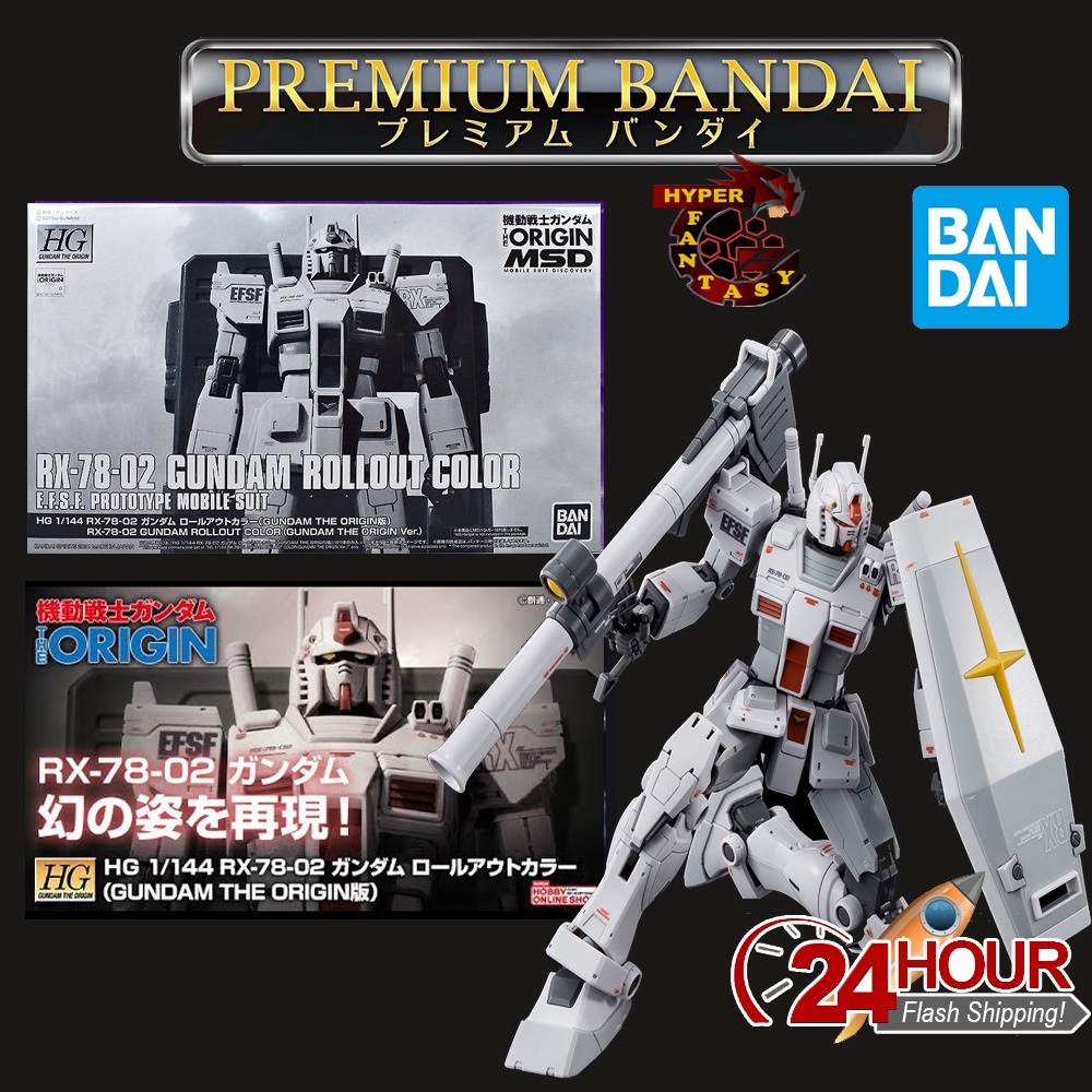 PREMIUM BANDAI HG GTO 1/144 RX-78-02 GUNDAM ROLLOUT COLOR (GUNDAM THE  ORIGIN Ver.) Gundam Model Kit | Shopee Malaysia