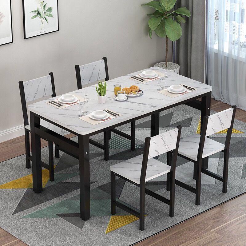 WONDERFUL 120cm Meja Makan 4 Seater Dining Table 4 Chair Meja Makan ...