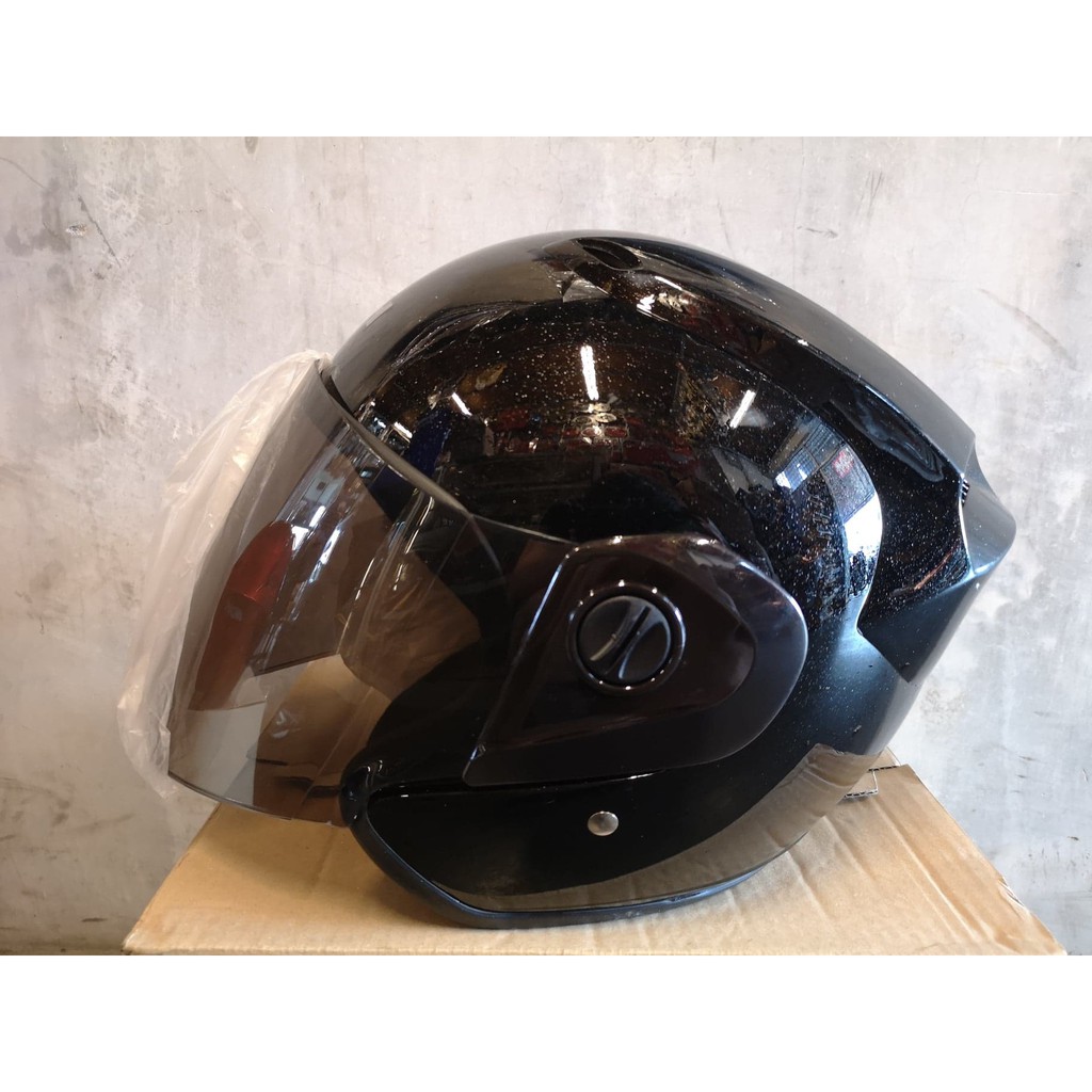 HELMET MOTOR MDH WITH KHI DESIGN (WITH TINTED VISOR) (100 ORIGINAL