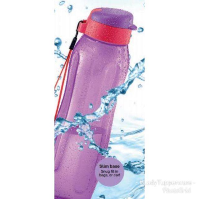 Tupperware Slim Eco Bottle 1l Dwicolour Botol Air Bpa Free Shopee Malaysia