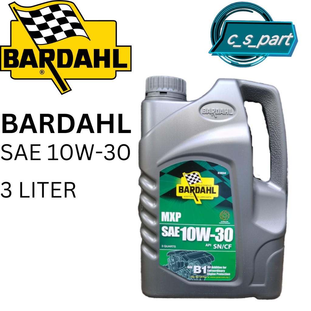 BARDAHL MXP SAE 10W30/10W-30 3 LITER ENGINE OIL