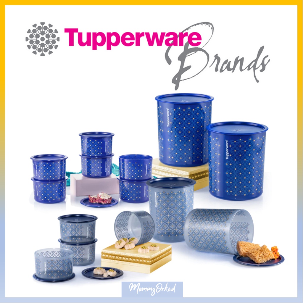 RAYA 2022Tupperware Royale Blue One Touch - 600ml / 950ml / 2.0L / 4.3L ...