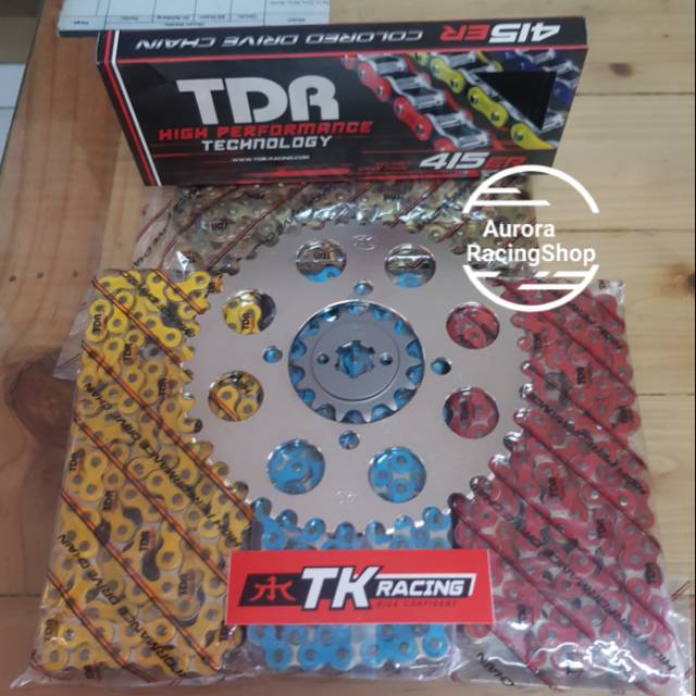 Gear SET TK JUPITER MX NEW JUPITER MX & Chain TDR 415er Color SERIES