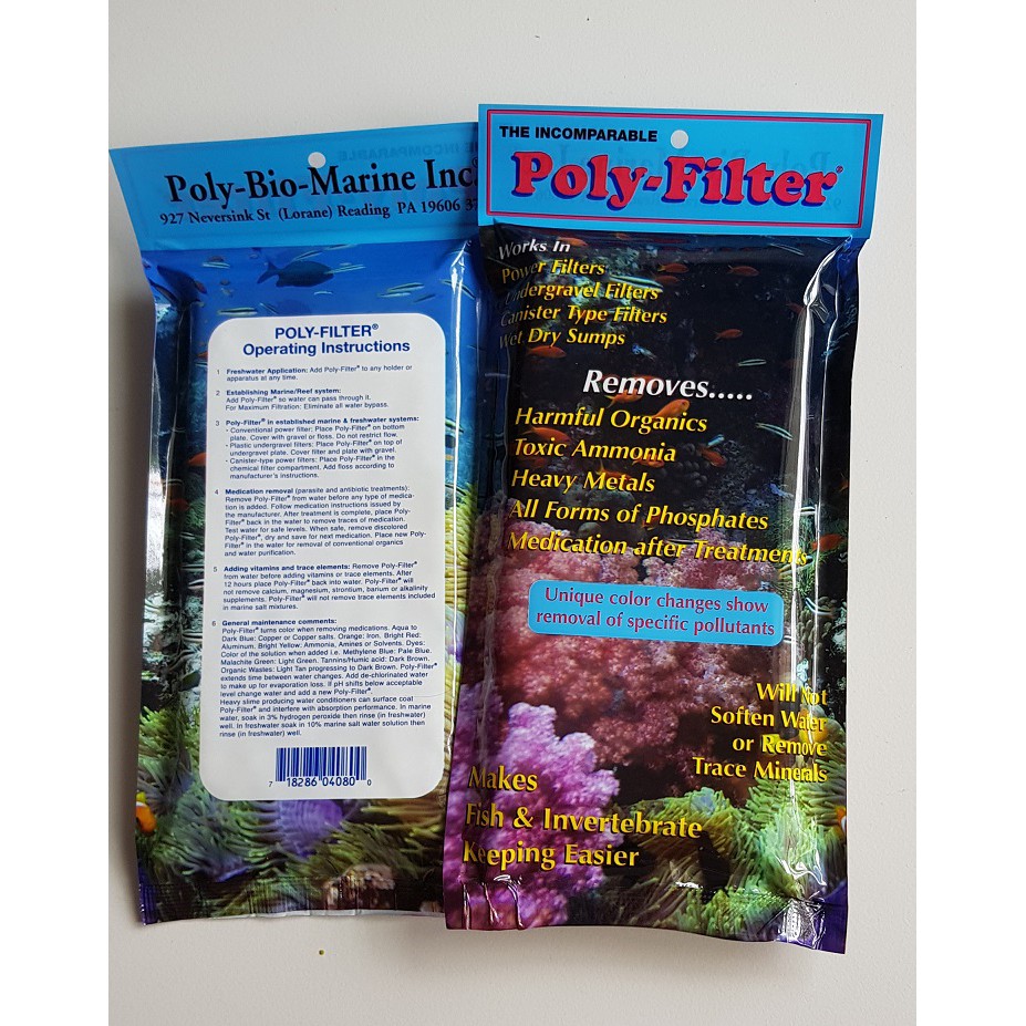 Poly filter outlet aquarium