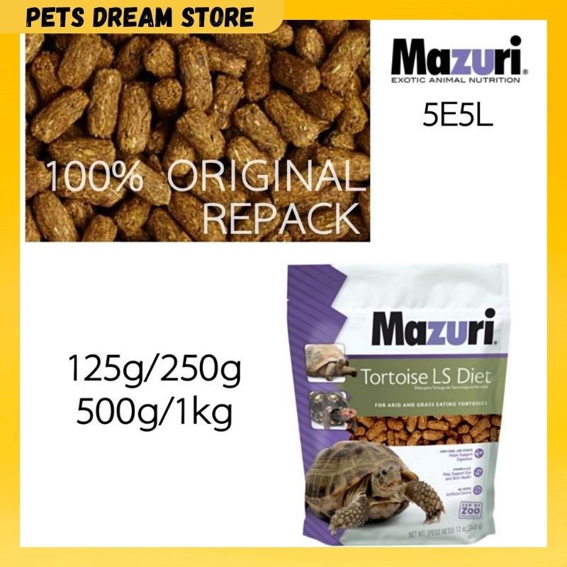 MAZURI Tortoise Food 5E5L Low Starch High Fiber REPACK 100% Original ...