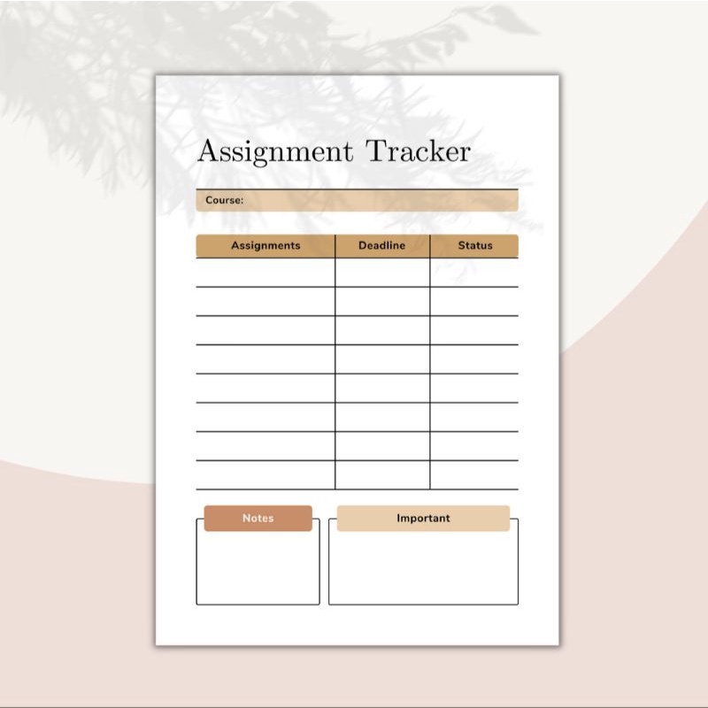 List to Do A4 A5 | Assignment Tracker | Shopee Malaysia