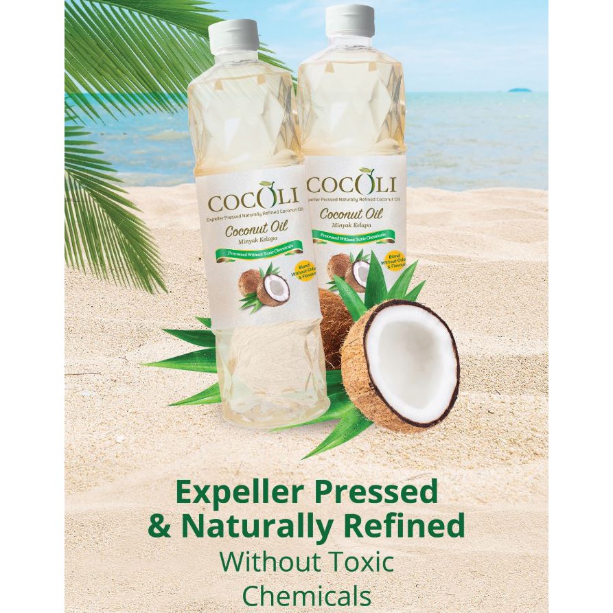 G6PDCocOli Expeller Pressed Naturally Refined Coconut Oil (Processed
