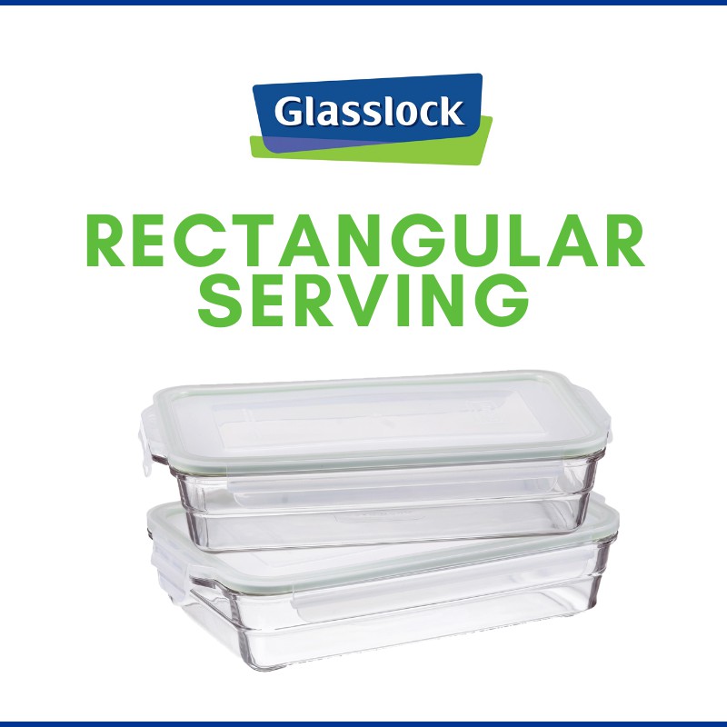 Glasslock Rectangular Serving (2200ml) | Shopee Malaysia