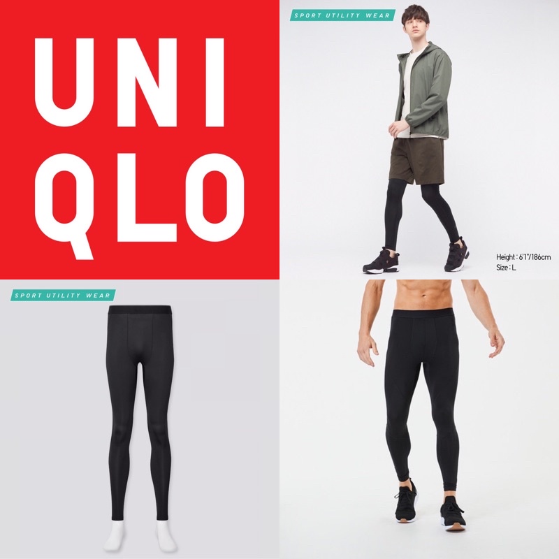 💯 ORIGINAL UNIQLO Men AIRism UV Protection Performance Support Tights |  UNIQLO Sport Thight