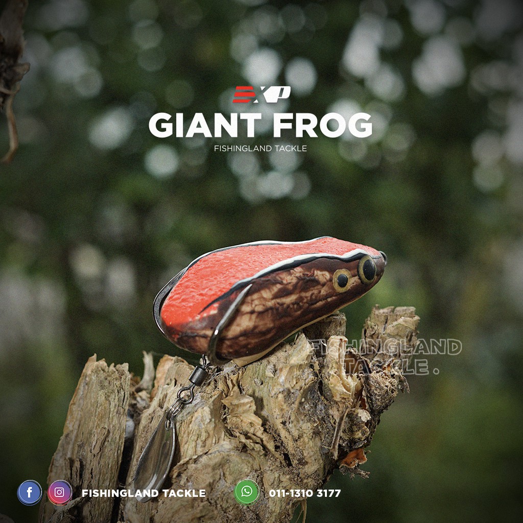 EXP Giant Frog | 7cm / 24g | Thailand Soft Rubber Giant Long Cast ...