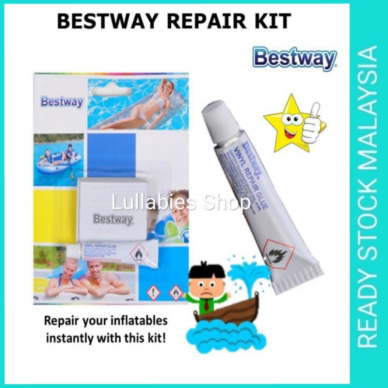 Bestway Repair Kit 5g Patch Kit Tampal Float Tampal Pelampung Bocor