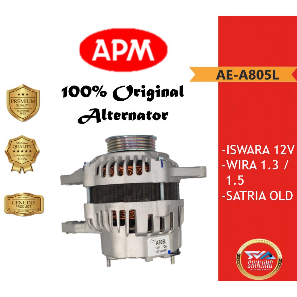 APM ALTERNATOR AEA805L ISWARA 12V / WIRA 1.31.5 / SATRIA OLD