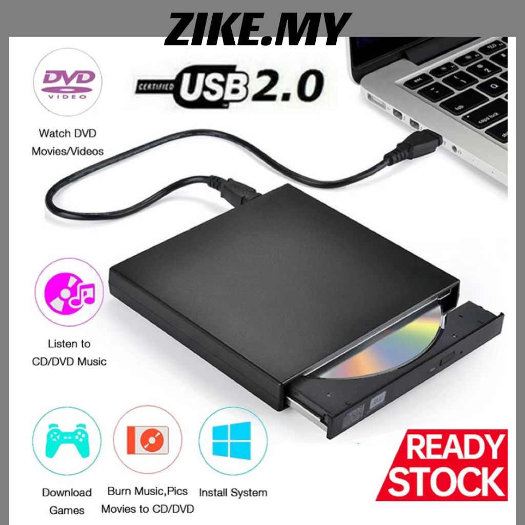 NEW USB 2.0 Slim Protable External CDRW Drive External CD DVD Drive