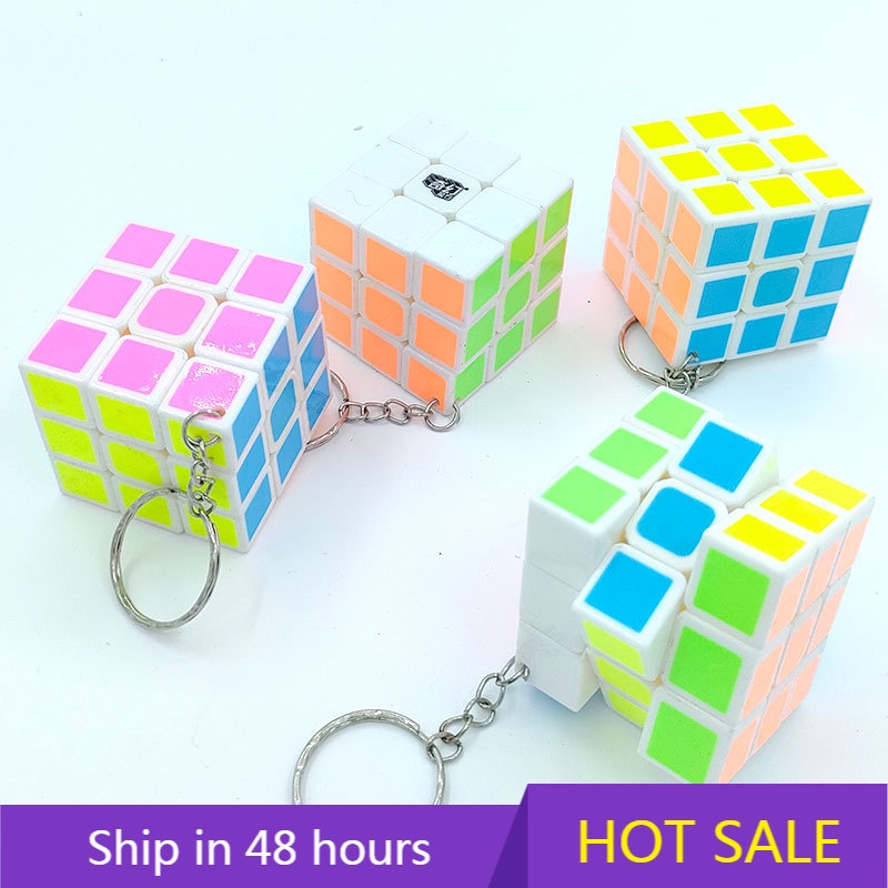 Small Size 3cm Third-Order Rubik's Cube Competition Use Smooth White ...