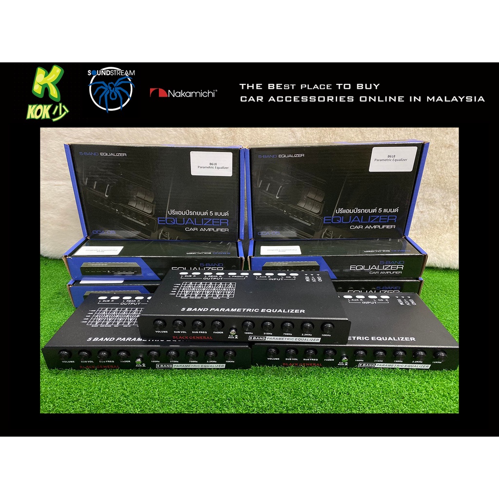 B618 5Band PreAmp Parametric Equalizer 5 Band PreAmp Equalizer
