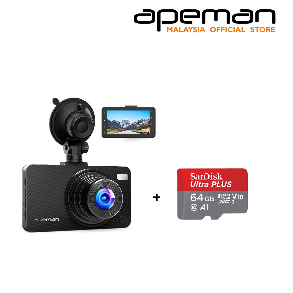 APEMAN C450 Dash Cam 1080P FHD DVR Car Driving Recorder LCD Screen (3
