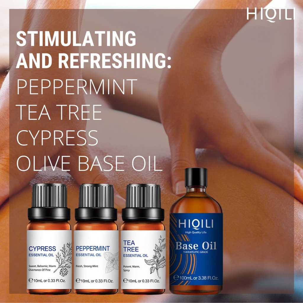 HiQiLi Essential Oil For Massage Essential Oil Carrier Oil Combo ...