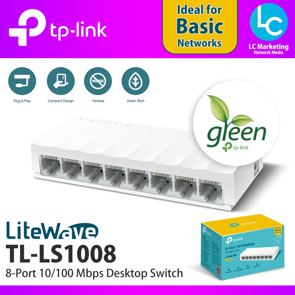 Tp-Link Switch 8 Puertos 10/100Mbps Ls1008