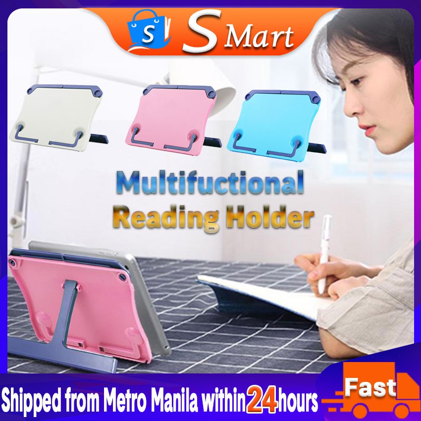 Plastic Reading Holder Desktop Book Stand Reading Frame Flat Holder