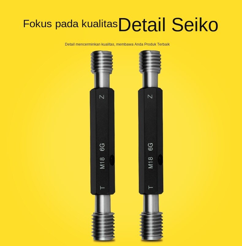 Thread plug gauge Thread passthrough gauge Internal thread plug gauge