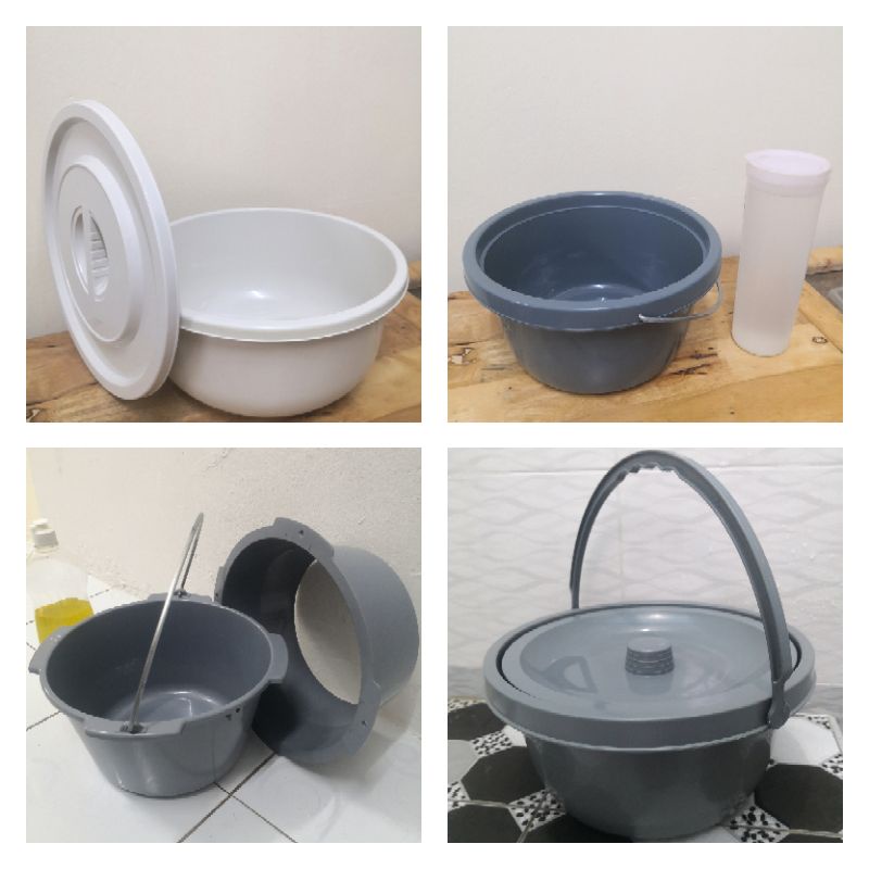 Multipurpose 2 in 1 Wash basin+Bucket / Pail with Lid/Cover Besen ...