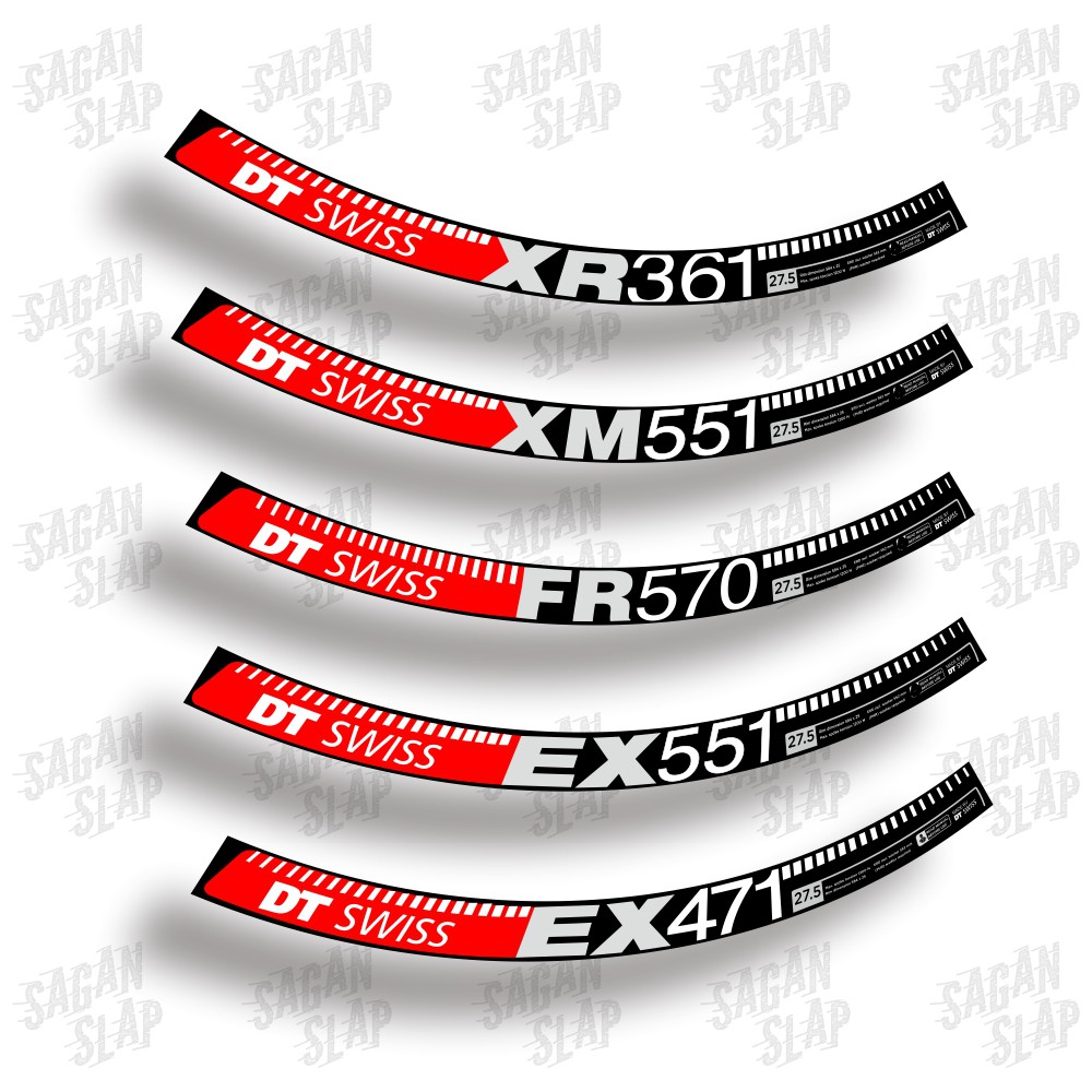 Decal Rim SwissDT XR361 EX471 FR570 XM551 EX551 MTB Bike Rim Sticker ...