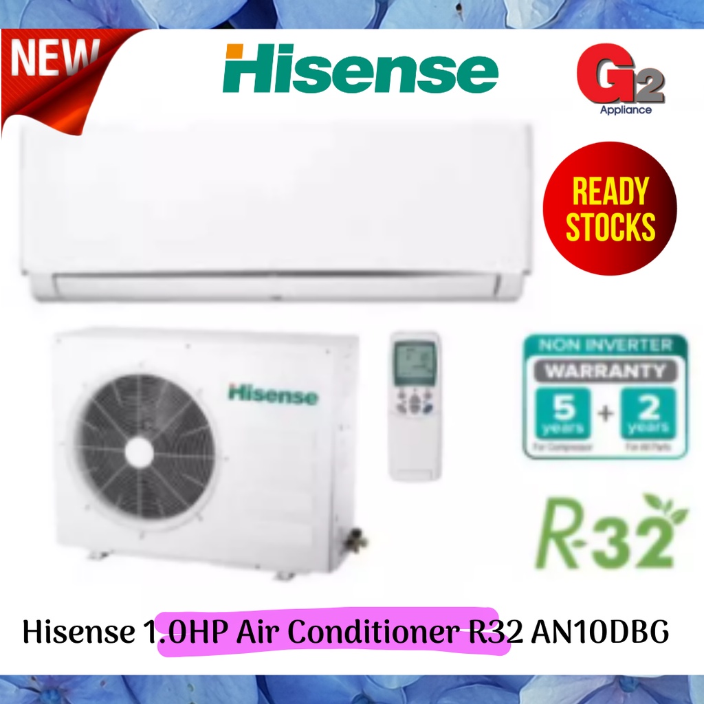 HISENSE SAMSUNG MIDEA PANASONIC 1 0HP NON INVERTER AIRCONDITIONER WITH GAS R32 Send By