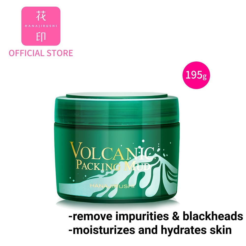 [BUY 1 FREE 1] Hanajirushi Volcanic Packing Mud Face Mask (195g ...