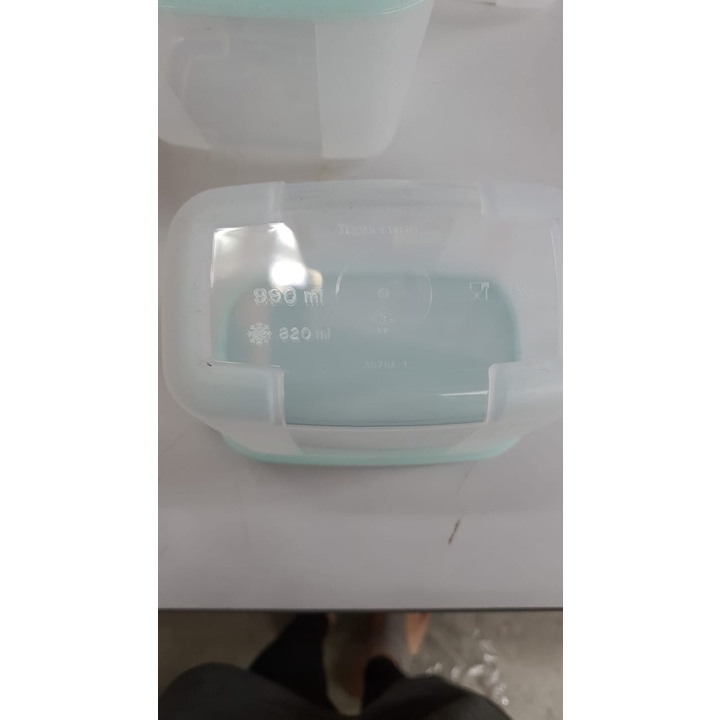 Tupperware Freezer Mate Deep Pocket 820ml -Light Green Color -4 pcs in ...