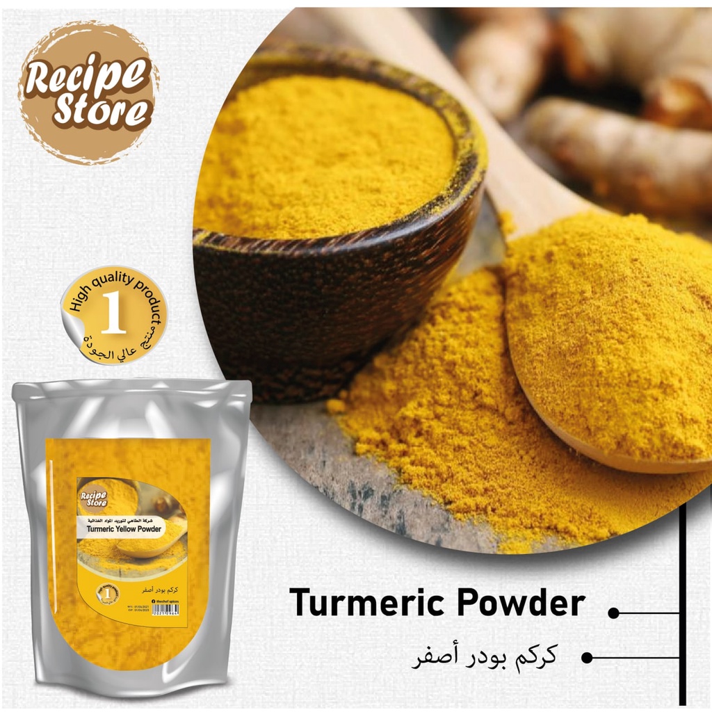 100% TURMERIC POWDER / SERBUK KUNYIT ASLI KUNING 500g-1KG SERBUK KUNYIT ...