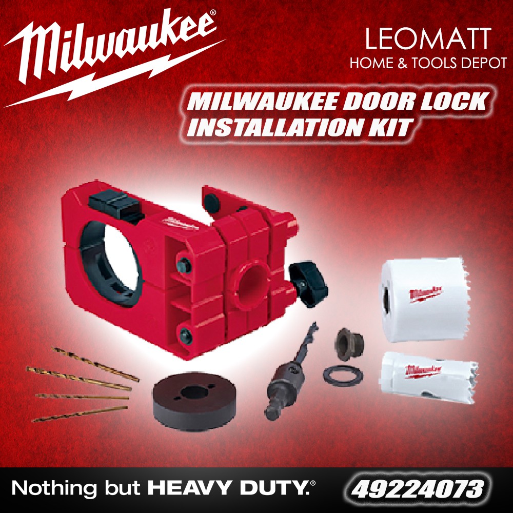 Milwaukee Door Lock Installation Bi-Metal Hole Saw Set 49-22-4073 - The  Home Depot