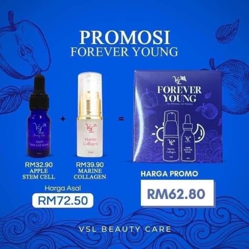 Apple stem cell & Marine Collagen vsl beauty care 💯 ORIJINAL Shopee