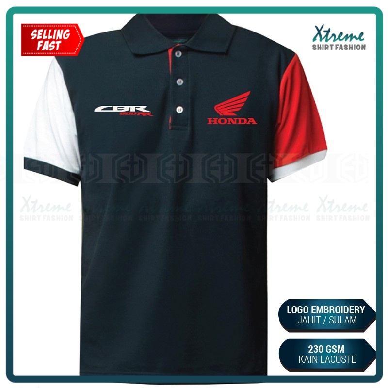 G Polo T Shirt Sulam CBR Honda Extreme Bikes Rider Racing Team VTEC ...