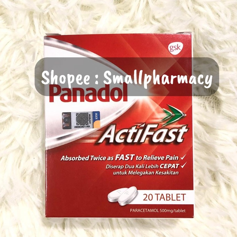 Panadol Actifast 500mg 10s 20s Tablets Panadol Shopee Malaysia 5163