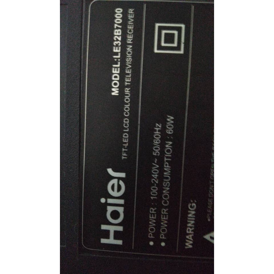 Haier LE32B7000 Mainboard, Powerboard. Used TV Spare Part LCD/LED
