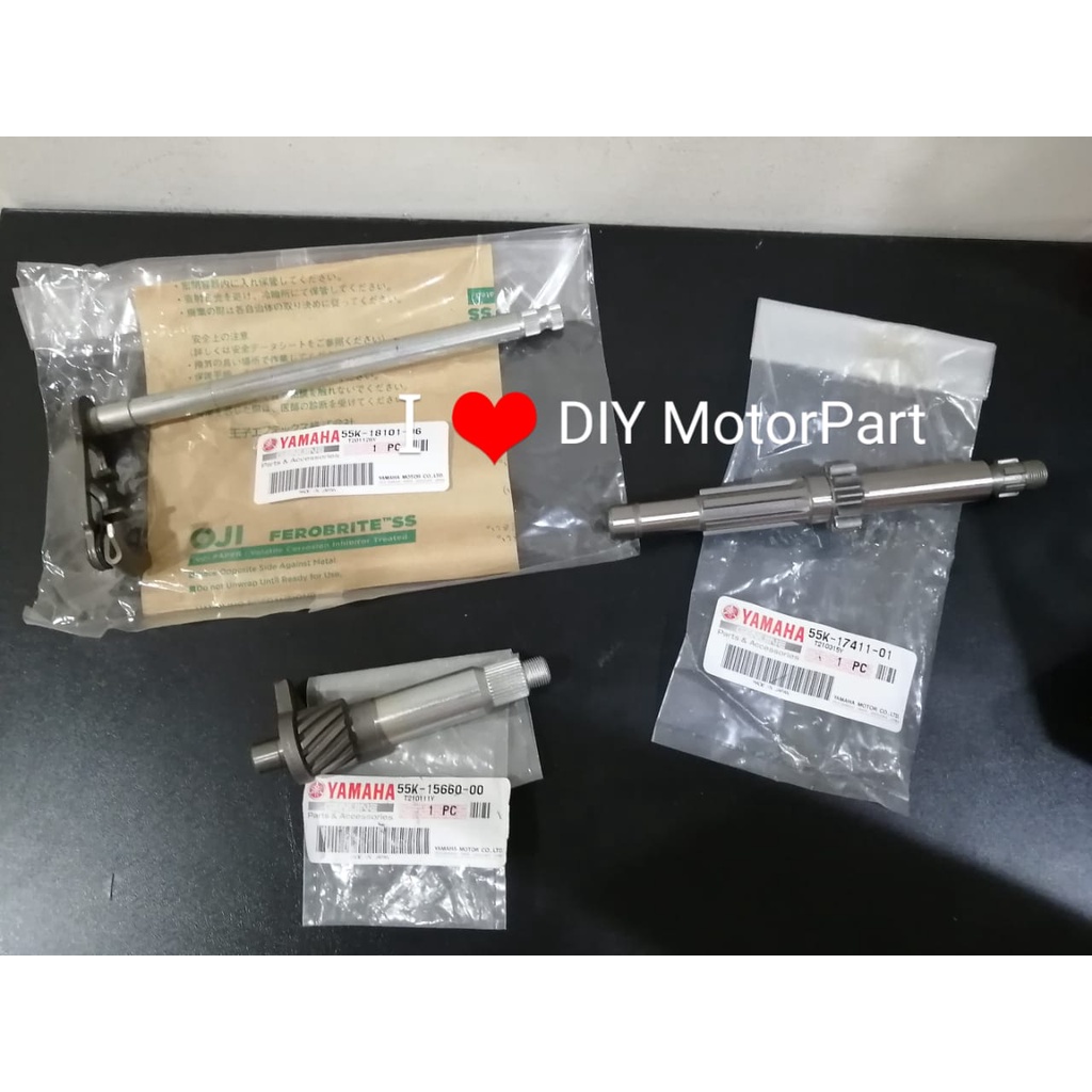 SHAFT SPOKET RXZ SHAFT GEARBOX SPOKET RXZ ORIGINAL JAPAN SHAFT GEAR ...