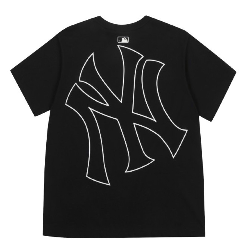 READY STOCK) NEW YORK YANKEES New York Yankees T-Shirt Middle Logo (Unisex), Premium Quality 100% Cotton, Baju Tee New York Yankees Logo Tengah  Lelaki Dan Perempuan