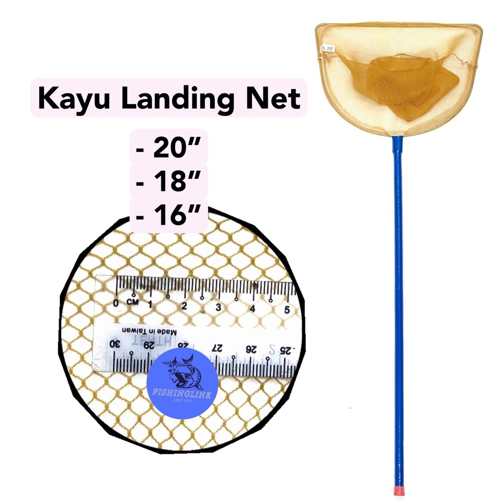 Kayu Landing Net/ TANGGUK SAUK IKAN / WOODEN LANDING NET | Shopee Malaysia