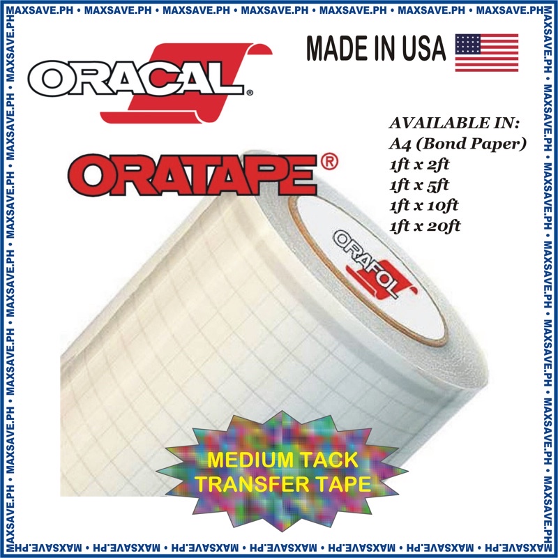 Oracal Clear Transfer Tape, Oratape, Application Transfer Tape Roll