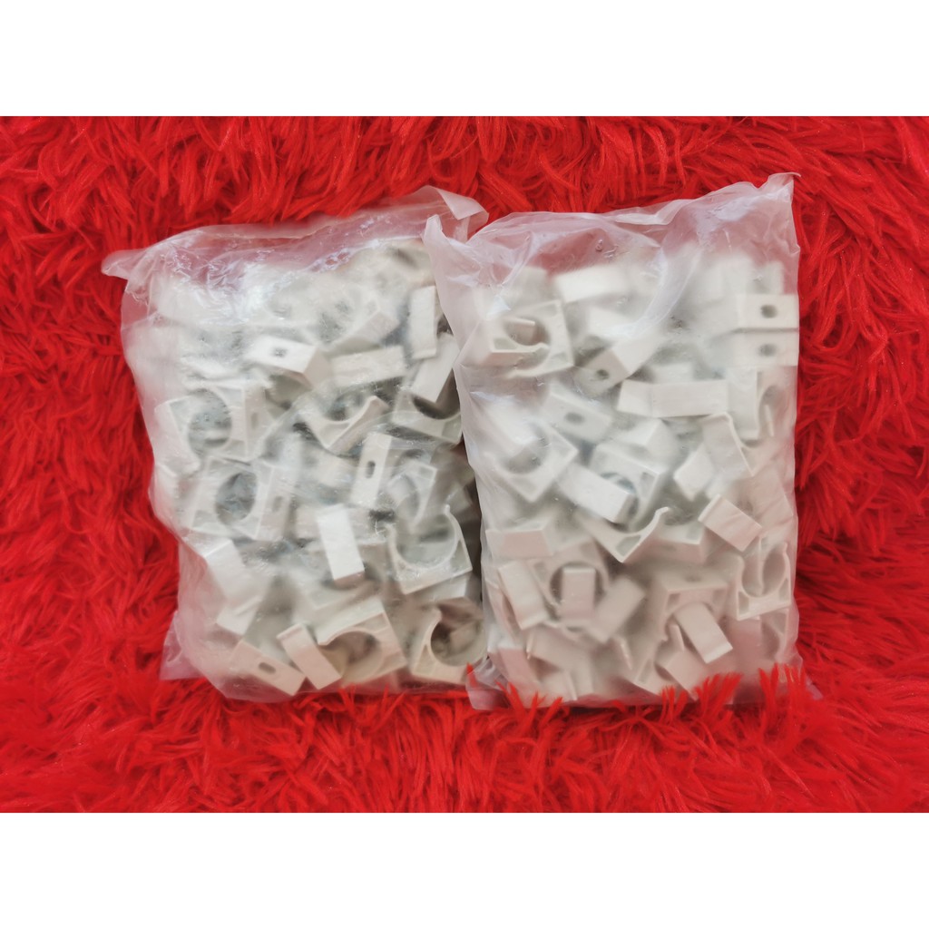 PVC Electrical Conduit Saddle U CLIP 20mm (3/4") / 25mm (1") [100pcs