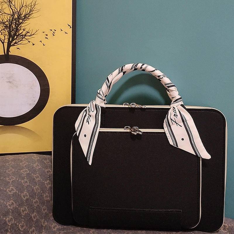 New design laptop bag case cover felt 1016inch velvet sleeve women