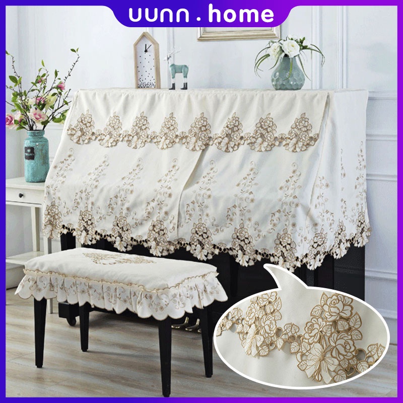 Embroidery Piano dust Cover* Pedal Knox Bench Dust Cover Set*Showroom