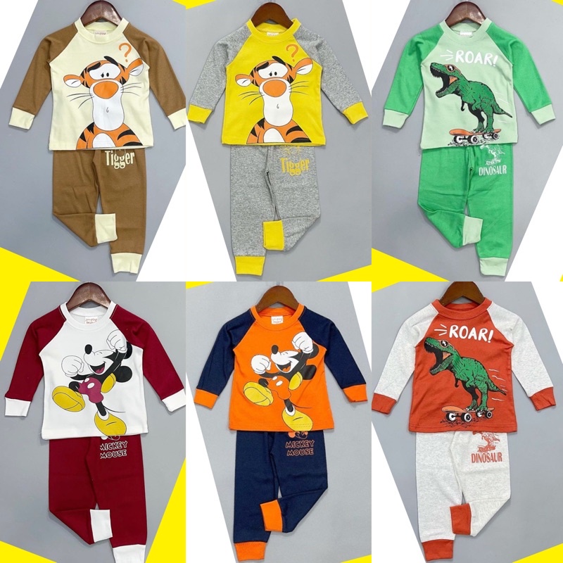 KIDS JUMPING BEANS PYJAMAS 1-7y (RICH COTTON) | Shopee Malaysia