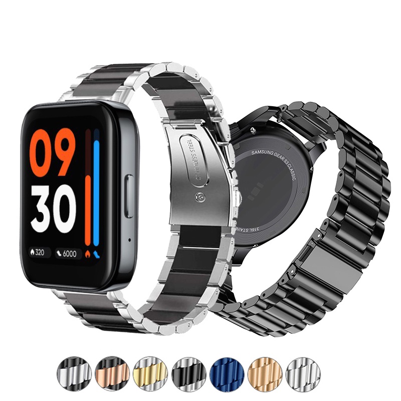 Realme Watch 3 Smart Watch Replacement Strap Band Stainless Steel Metal Strap for Realme Watch 3