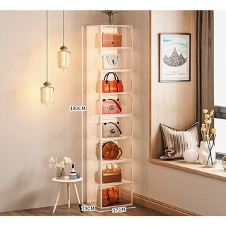 Bag storage cabinet household storage bedside hanging bag storage box  storage display storage rack for bags