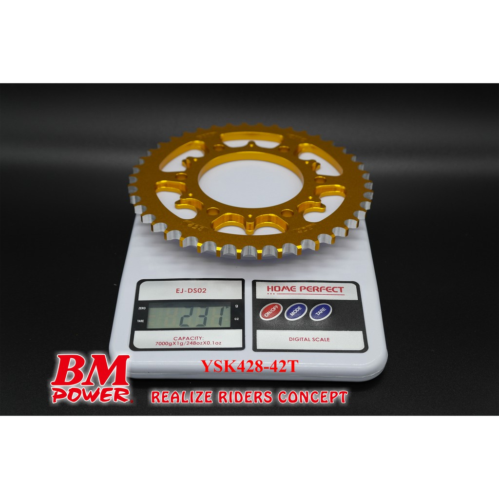 BM Power CNC Sprocket (R1) Y15ZR 428 (6 Holes) 42T,41T,40T,39T,38T,37T ...