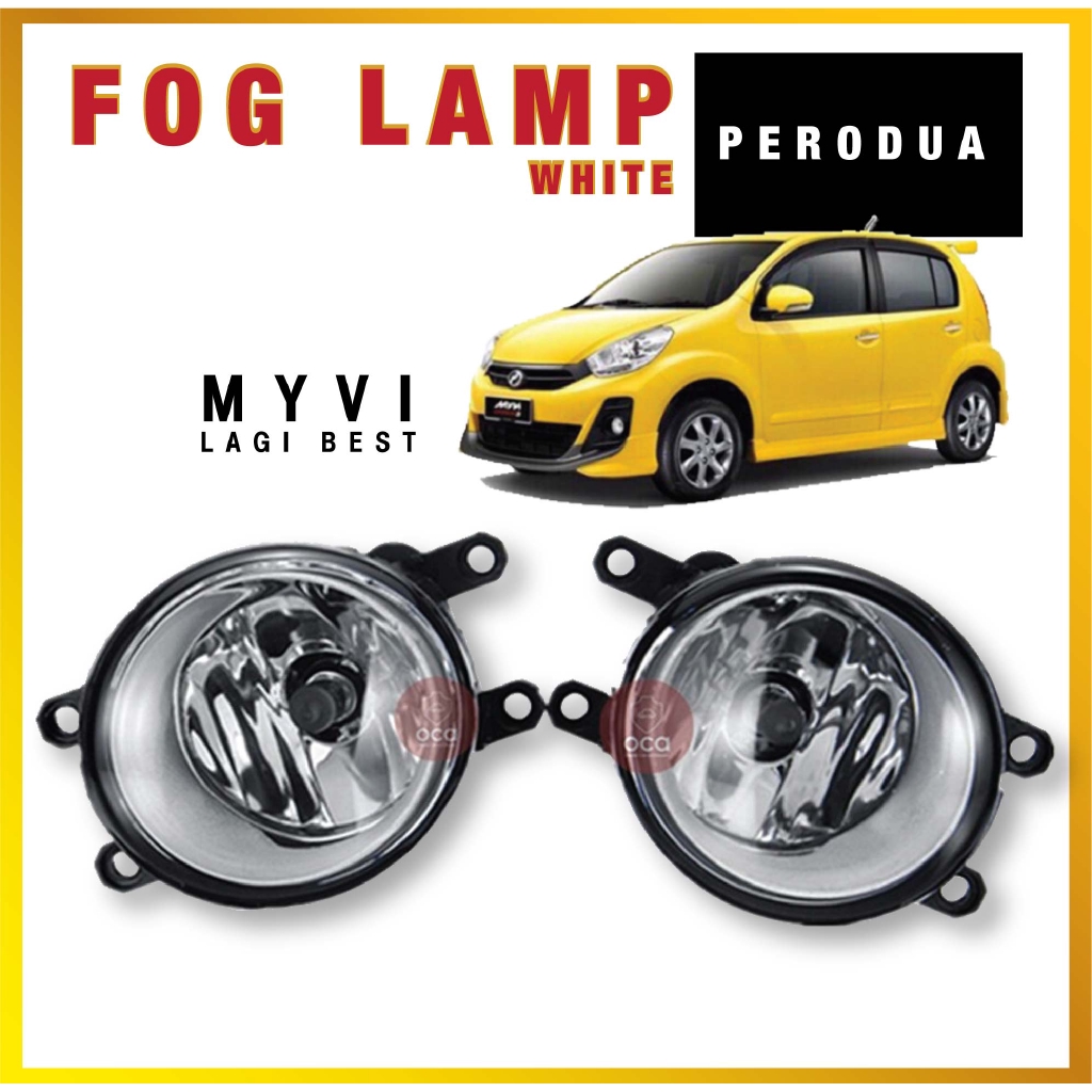 Perodua Universal Fog Light / Fog Lamp 2Pcs for Perodua Myvi Lagi Best