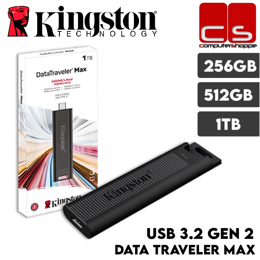 Kingston DataTraveler Max USB 3.2 Gen 2 Flash Drive 256GB/512GB/1TB