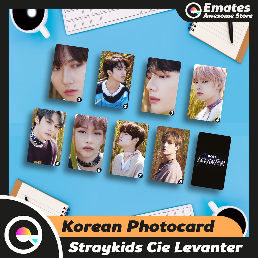 Photocard stray kids Cie Levanter Hyujin Felix Bangchan Lee Know Han IN ...